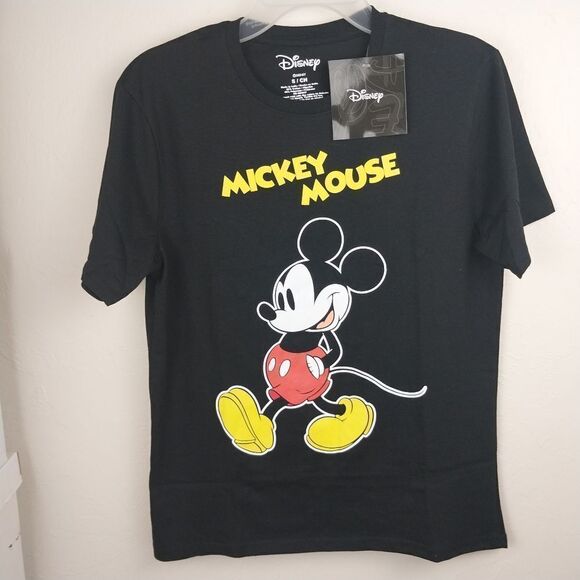 MICKEY MOUSE BLACK TEE. NWT. SIZE S. - Picture 9 of 10